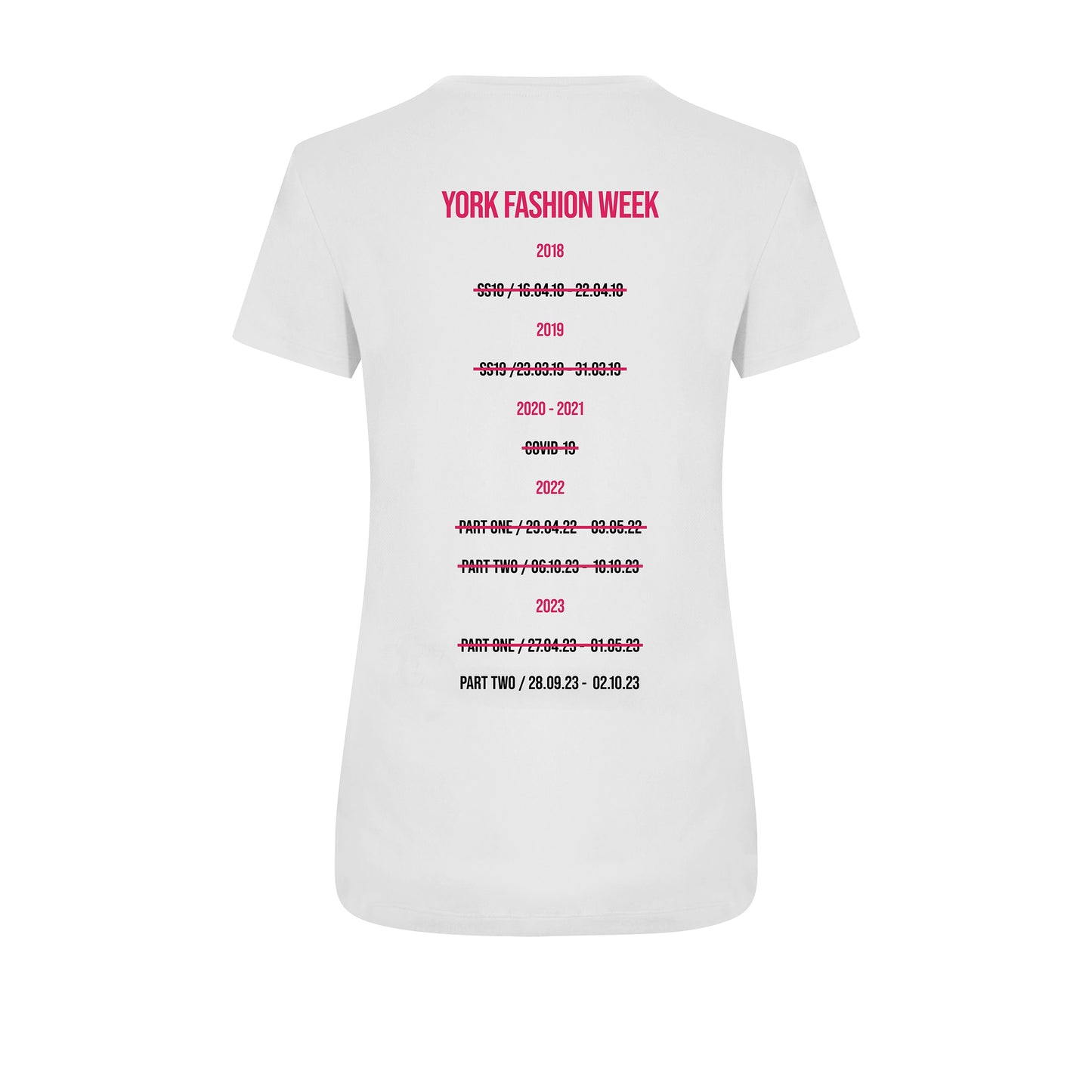 YFW Mark The Date Cinched White Tee