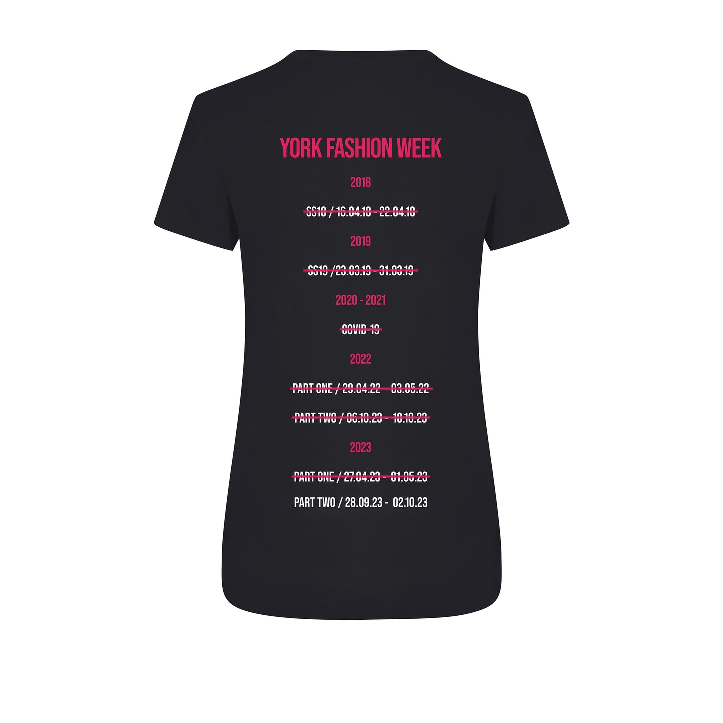 YFW Mark The Date Cinched Black Tee