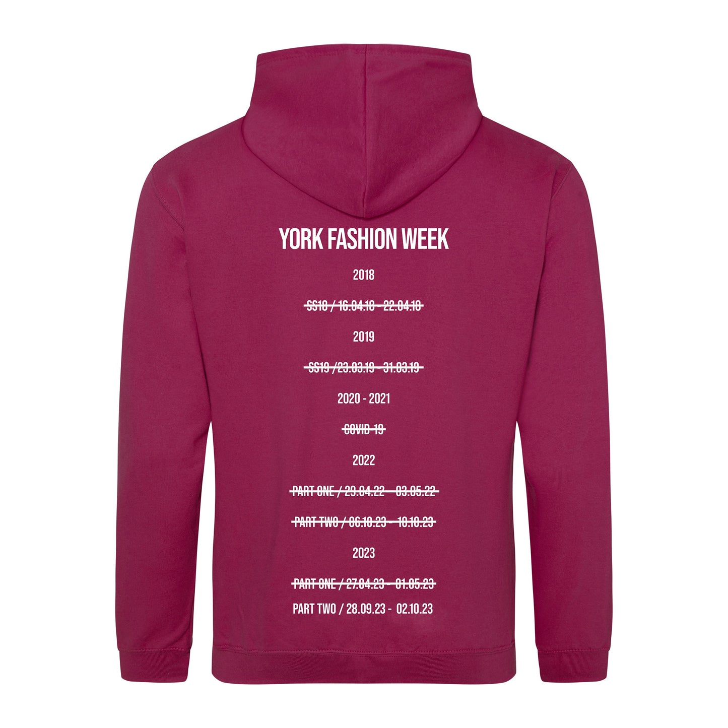 YFW Mark The Dates Cranberry Hoodie