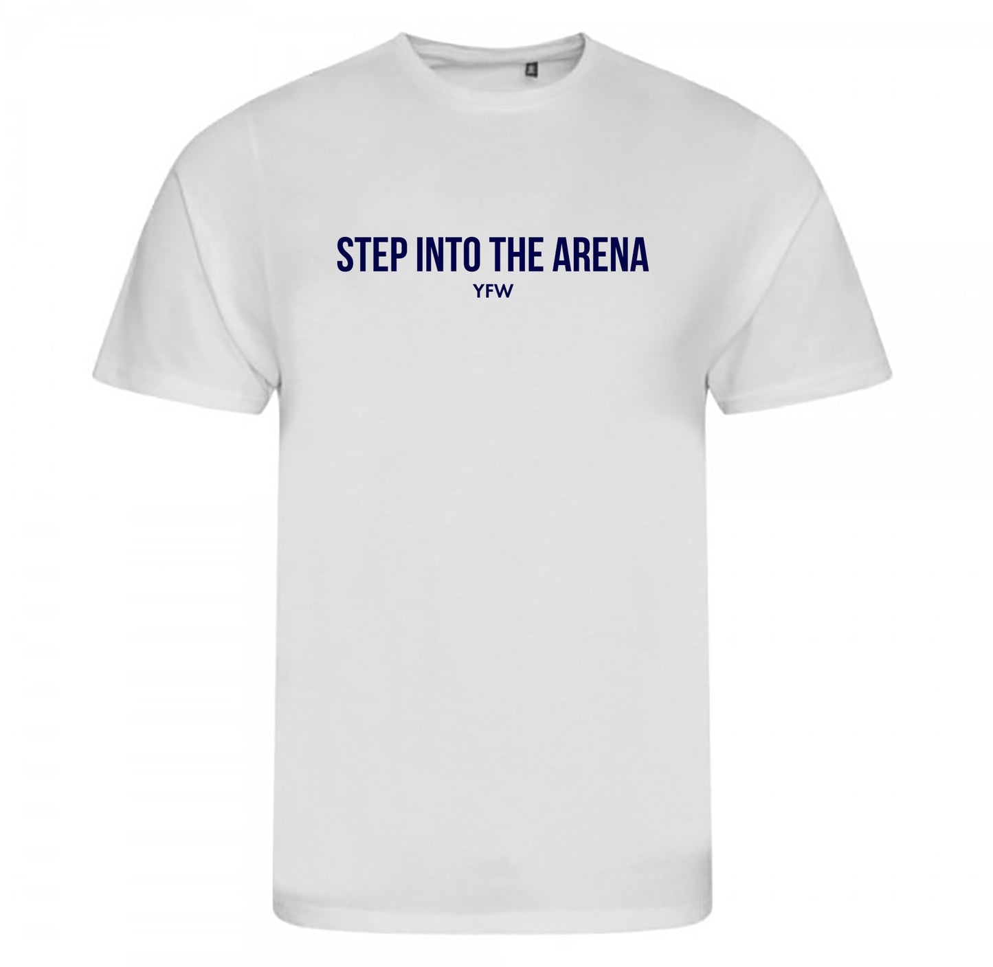 'Step into the arena' Casual White Tee