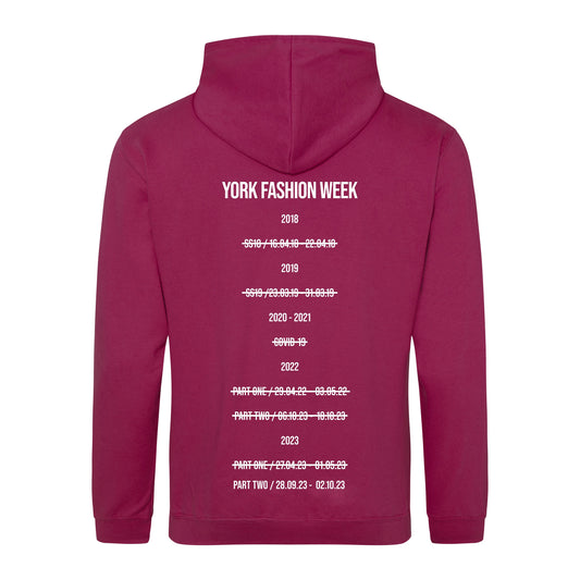 YFW Mark The Dates Cranberry Hoodie